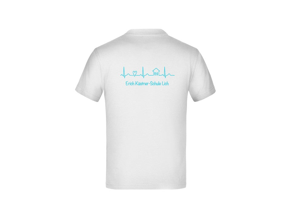 Kinder Komfort-T-Shirt aus hochwertigem Single Jersey - weiß