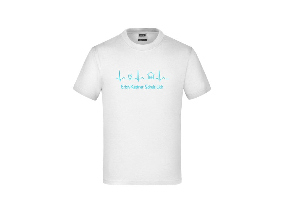 Kinder Komfort-T-Shirt aus hochwertigem Single Jersey - weiß