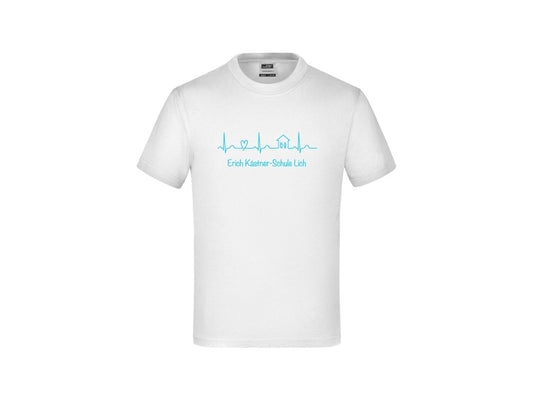 Kinder Komfort-T-Shirt aus hochwertigem Single Jersey - weiß